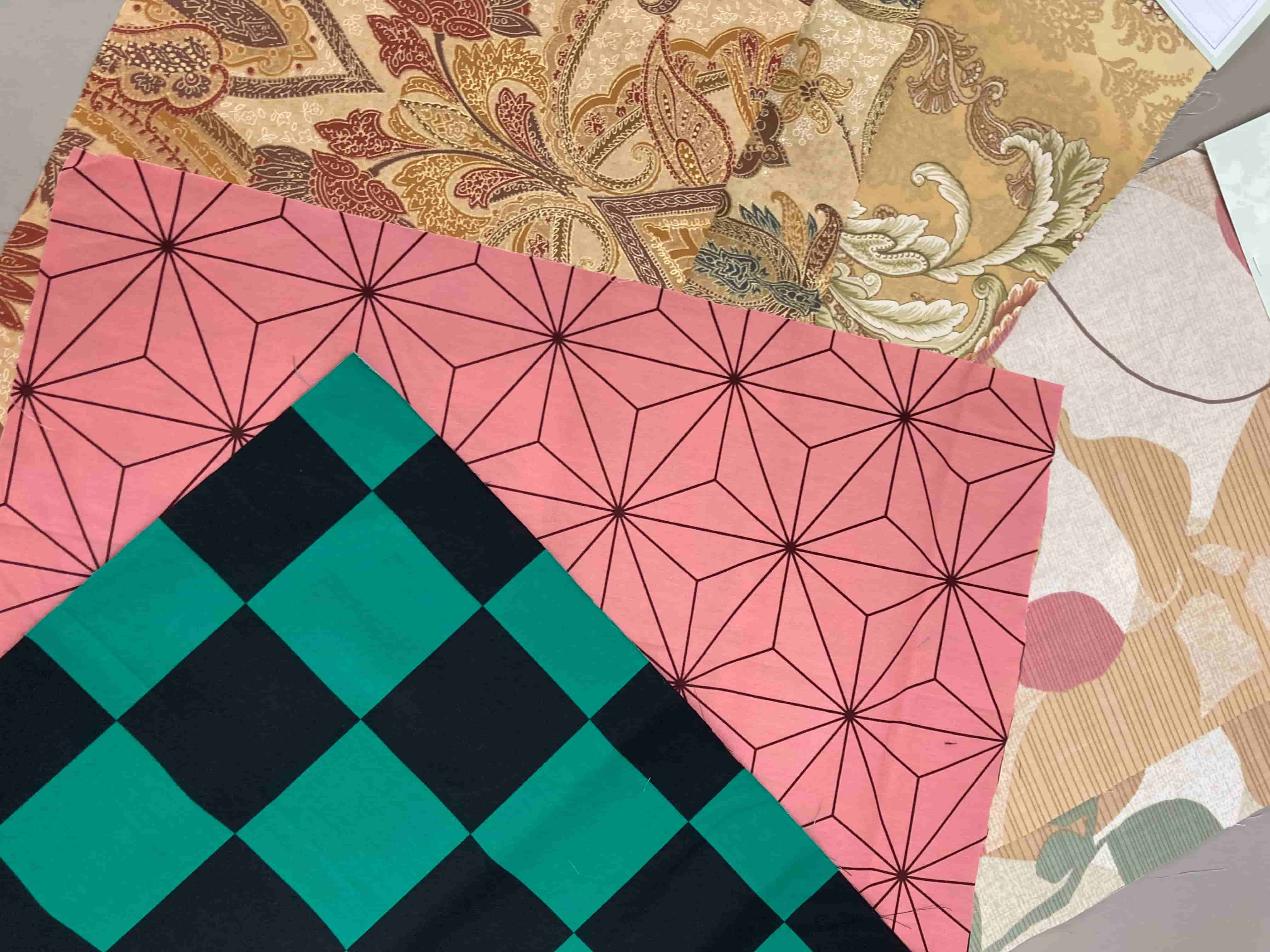 打ち直し後の布団の柄