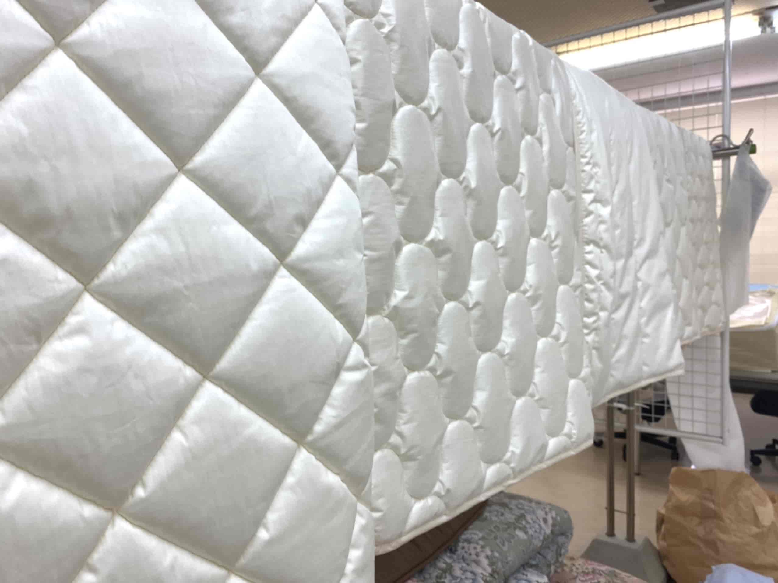 布団　打ち直し　製綿の様子